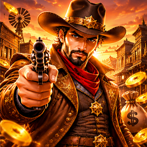 Ilustrasi permainan Wild West Gold